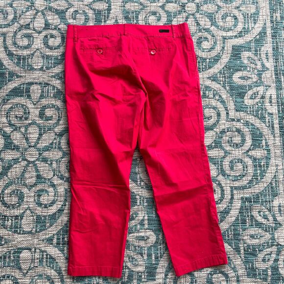 Kut from the‎ Kloth Red Crop Trouser Pants - Picture 3 of 8